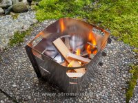 Picogrill mit Holz befeuert