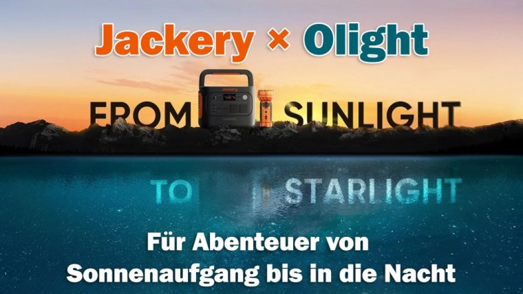 Jackery × Olight: Für Abenteuer von Sonnenaufgang bis in die Nacht