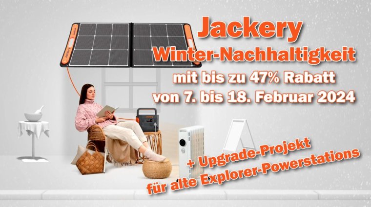 Jackery Winter-Nachhaltigkeit + Upgrade-Projekt